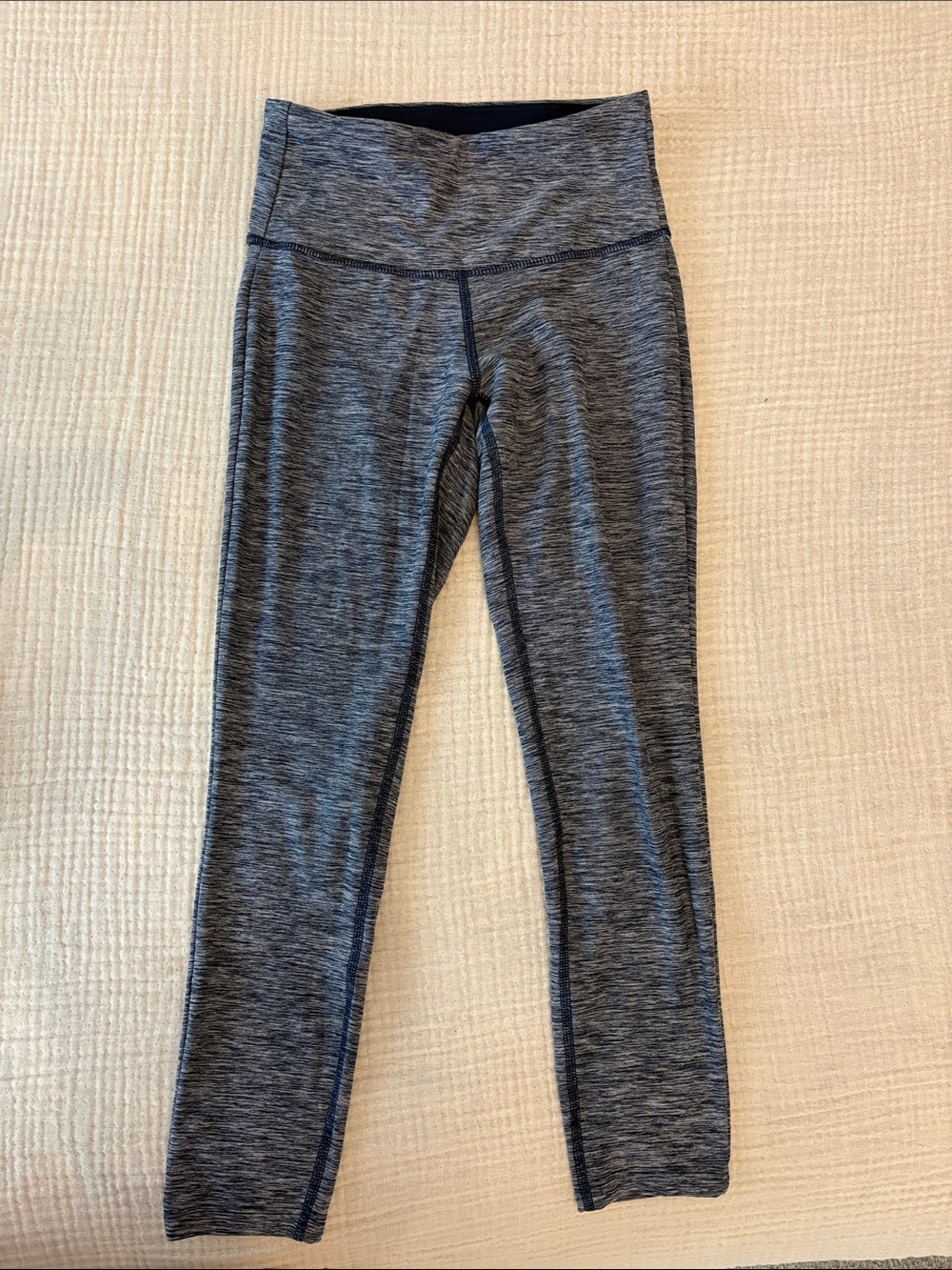 New Balance Gray Heather High-Waist 3/4 Length Leggings